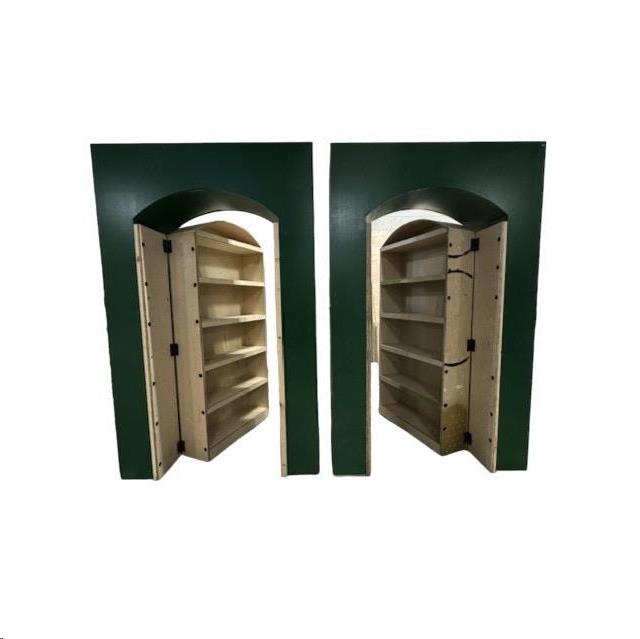 Wall Insert, Greene Arch Bookshelf Door